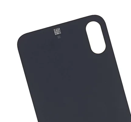 iPhone XS ile Uyumlu Arka Kapak Camı (Logosuz) (Gümüş) 6219501