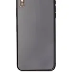 İphone XS Max İle Uyumlu Kasa Kapak Set Siyah İçi Boş (Logolu) 1/1 Kasa