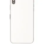 İphone XS Max İle Uyumlu Kasa Kapak Set Beyaz İçi Boş (Logolu) 1/1 Kasa