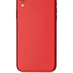 İphone  XR İle Uyumlu Kasa Kapak Set Kırmızı İçi Boş (Logolu) 1/1 Kasa