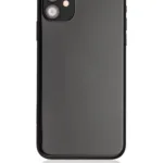 İphone 11 İle Uyumlu Kasa Kapak Set Siyah İçi Boş (Logolu) 1/1 Kasa