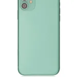 İphone 11 İle Uyumlu Kasa Kapak Set Yeşil İçi Boş (Logolu) 1/1 Kasa