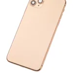 İphone 11 Pro Max İle Uyumlu Kasa Kapak Set Gold İçi Boş (Logolu) 1/1 Kasa