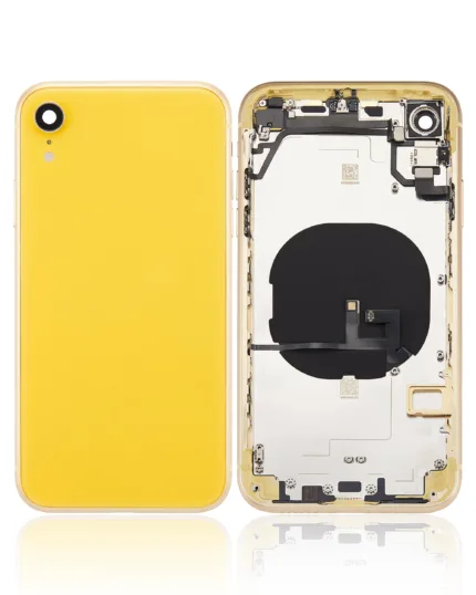 İphone XR İle Uyumlu Kasa Kapak Set Turuncu İçi DOLU (Logolu) Orijinal Kasa
