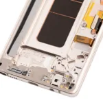 Samsung Galaxy Note 8 İle Uyumlu Çerçeveli Ekran Dokunmatik (Gold) (Orijinal)