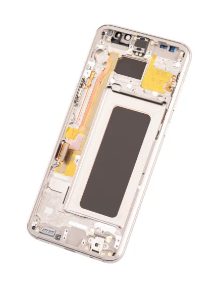 Samsung Galaxy S8 Plusİle Uyumlu Ekran Dokunmatik Çerçeveli (Akçaağaç Altın) (Oled)