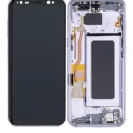 Samsung Galaxy S8 İle Uyumlu Ekran Dokunmatik Çerçeveli (Orkide Grisi) (Oled)