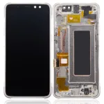 Samsung Galaxy S8 Activeİle Uyumlu Ekran Dokunmatik Çerçeveli (Tungsten Altın) (Oled)