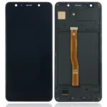 Samsung Galaxy A7 (A750 / 2018) (Aftermarket Plus) (Siyah) ile Uyumlu Çerçeveli OLED Montajı  4712985