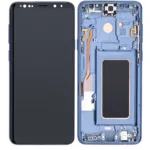 Samsung Galaxy S9 Plus İle Uyumlu Ekran Dokunmatik Çerçeveli (Mercan Mavisi) Orijinal