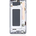 Samsung Galaxy S10 Plus İle Uyumlu Ekran Dokunmatik Çerçeveli (Prizma Beyaz)