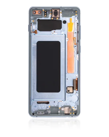 Samsung Galaxy S10 Plus İle Uyumlu Ekran Dokunmatik Çerçeveli (Prizma Mavisi)