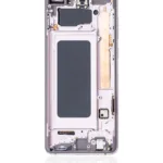 Samsung Galaxy S10 Plus İle Uyumlu Ekran Dokunmatik Çerçeveli (Seramik Beyaz)