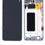 Samsung Galaxy S10E İçin Uyumlu Çerçeveli OLED Düzeneği (Servis Paketi) (Prizma Beyaz)  2405438