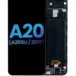 Samsung Galaxy A20 (A205 / 2019) (U Versiyonu) İçin Uyumlu Çerçeveli LCD Düzeneği (Satış Sonrası:...  6525026