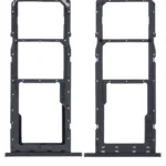 Samsung Galaxy A02S (A025 / 2020) / A03 (A035 / 2021) (Siyah) İçin Uyumlu Çift Sim Kart Tepsisi  7448267
