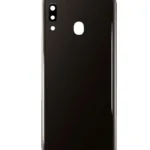 Arka Kapak Camı Kamera Lensli Uyumlu Samsung Galaxy A20 (A205 / 2019) (Siyah) (Servis Paketi)  6569466