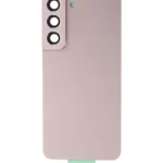 Arka Kapak Camı Kamera Lensli Uyumlu Samsung Galaxy S22 5G (Pembe Altın) (Servis Paketi)  1040019