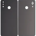 Huawei P20 Lite İçin Uyumlu Kamera Lensli Arka Kapak Camı (Siyah)