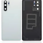 Huawei P30 Pro İçin Uyumlu Kamera Lensli Arka Kapak Camı (İnci Beyazı)