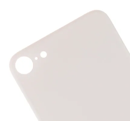 iPhone 8 İle Uyumlu Arka Cam Gold (Logolu/ Büyük Kamera Deliği)