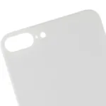 iPhone 8 Plus İçin Uyumlu Arka Cam Beyaz (Logolu / Büyük Kamera Deliği)