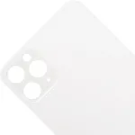 iPhone 11 Pro Max İçin Uyumlu Arka Cam Beyaz (Logolu / Büyük Kamera Deliği)