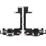 iPhone 11 Pro ile Uyumlu Kartlı Şarj Portu Flex Kablo (Kullanılan OEM Çekme) (Gece ​​Yarısı Yeşili) (Orijinal)