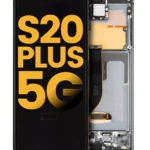 Samsung Galaxy S20 Plus 5G (Servis Paketi) (Kozmik Gri) İçin Uyumlu Çerçeveli OLED Montajı  1769946