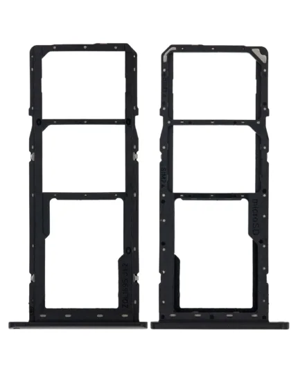 Samsung Galaxy A01 İle Uyumlu Çift Sim Kart Tepsisi (A015 / 2020) (Mavi)