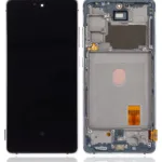Samsung Galaxy S20 FE 4G / 5G (Aftermarket Plus) (Bulut Beyazı) İçin Uyumlu Çerçeveli OLED Montajı  1509972