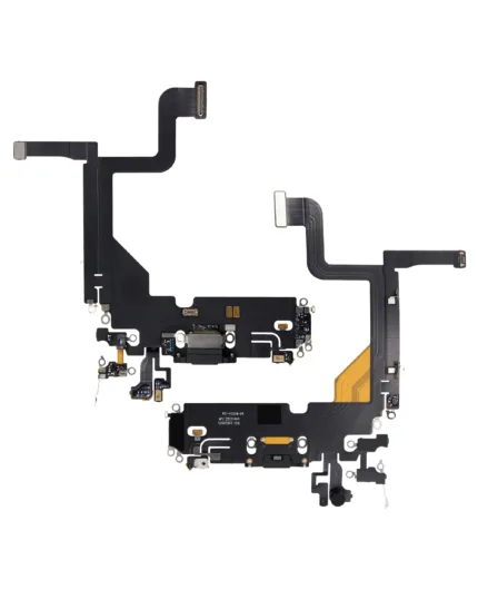 iPhone 13 Pro ile Uyumlu Şarj Portu Flex Kablo (Kullanılan OEM Çekme) (Grafit) (Orijinal)