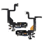 iPhone 13 Pro ile Uyumlu Şarj Portu Flex Kablo (Kullanılan OEM Çekme) (Sierra Mavisi) (Orijinal)