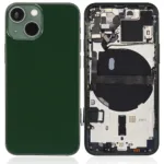 İphone 13 Mini İle Uyumlu Kasa Kapak Set Yeşil İçi Dolu (Logolu) Orijinal Kasa