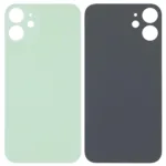 iPhone 12 Mini İçin Uyumlu Arka Cam Yeşil (Logolu / Büyük Kamera Deliği)