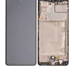 Samsung Galaxy A42 5G İle Uyumlu Çerçeveli Ekran Dokunmatik (Orijinal) (A426 / 2020) (Prizma Noktalı)