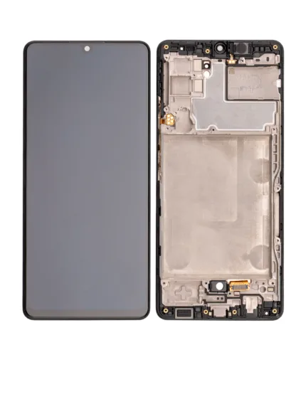 Samsung Galaxy A42 5G İle Uyumlu Çerçeveli Ekran Dokunmatik (Orijinal) (A426 / 2020) (Prizma Noktalı)
