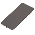 Samsung Galaxy S21 5G İle Uyumlu Çerçeveli Ekran Dokunmatik (Orijinal) (Phantom White)
