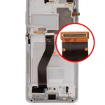 Samsung Galaxy S21 Ultra 5G İle Uyumlu Çerçeveli Ekran Dokunmatik (Orijinal)(Phantom Silver)-