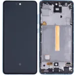 Samsung Galaxy A52 4G  İle Uyumlu Ekran Dokunmatik Çerçeveli Mavi (A Kalite) (A525 / 2021)