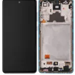 Samsung A72 İle Uyumlu Çerçeveli Ekran Dokunmatik (Orijinal) (Awesome Blue) (A725 / 2021)