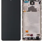 Samsung A72 İle Uyumlu Çerçeveli Ekran Dokunmatik (Orijinal) (Harika Beyaz) (A725 / 2021)
