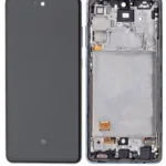Samsung A72 (A725 / 2021) (Servis Paketi) (Awesome Black) İçin Uyumlu Çerçeveli OLED Montajı  4433013