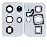 Samsung Galaxy S21 Ultra (Phantom Silver) İçin Uyumlu Kapak Çerçeve Halkalı Arka Kamera Lensi