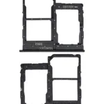 Samsung Galaxy A01 Core ile Uyumlu Çift Sim Kart Tepsisi Siyah (A013 / 2020)
