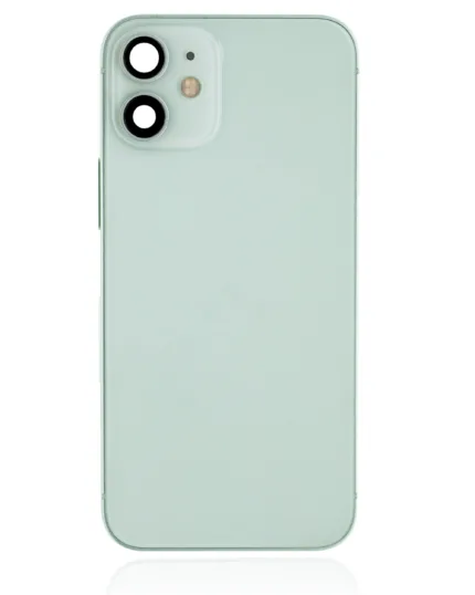 İphone 12 Mini İle Uyumlu Kasa Kapak Set Yeşil İçi DOLU (Logolu) Orijinal Kasa