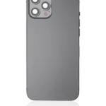 İphone 12 Pro Max İle Uyumlu Kasa Kapak Set Siyah İçi Boş (Logolu) 1/1 Kasa
