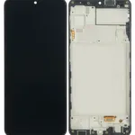 Samsung Galaxy A22 4G İle Uyumlu Çerçeveli Ekran Dokunmatik (Orijinal) (A225 / 2021)