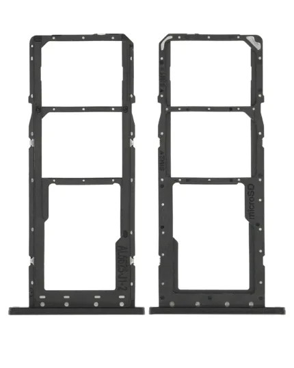 Samsung Galaxy A03S İle Uyumlu Çift Sim Kart Tepsisi Siyah (A037U / 2021)