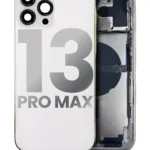 İphone 13 Pro Max İle Uyumlu Kasa Kapak Set Beyaz İçi Boş (Logolu) 1/1 Kasa